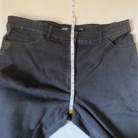 Olsen womens black straight leg Mona jeans with stretch - L/14 - Picture 13 of 14